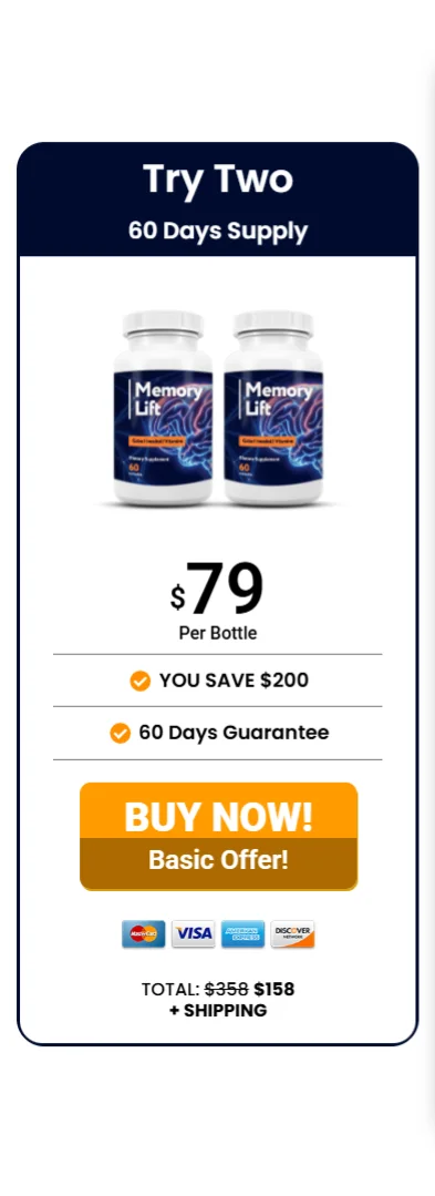 Memory Lift™ 2 bottles pricing